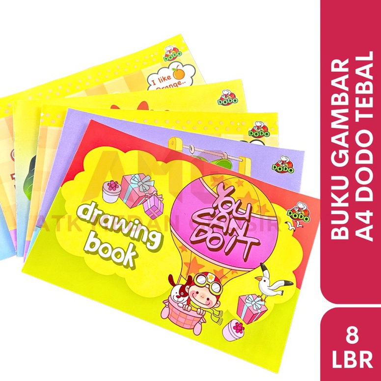 

KODE O9C BUKU GAMBAR FANCY DODO TEBAL COVER KILAT UKURAN A4