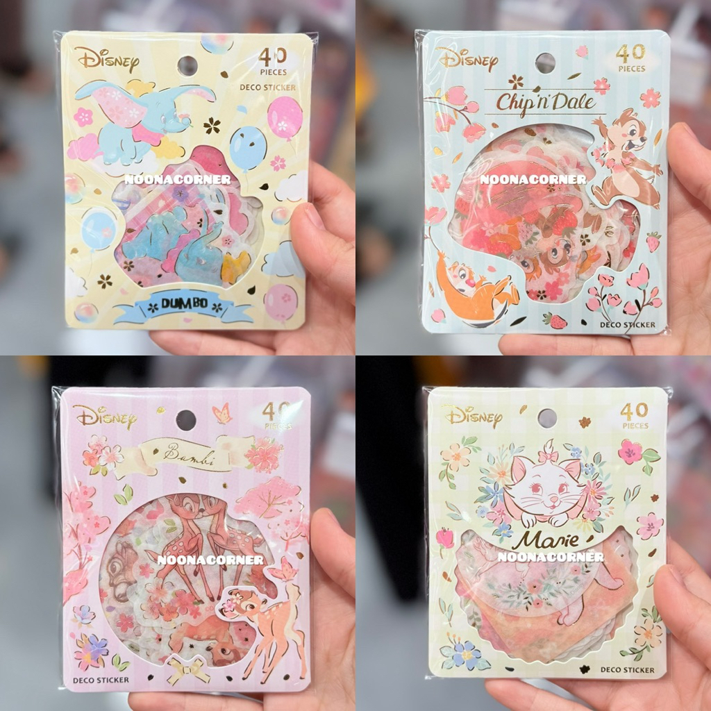 

Ohsome! x Disney ‼️ Flake Sticker / Stiker Lucu Disney Classic Cherry Blossoms Collections (Dumbo / Bambi / Marie Cat / Chip&Dale)