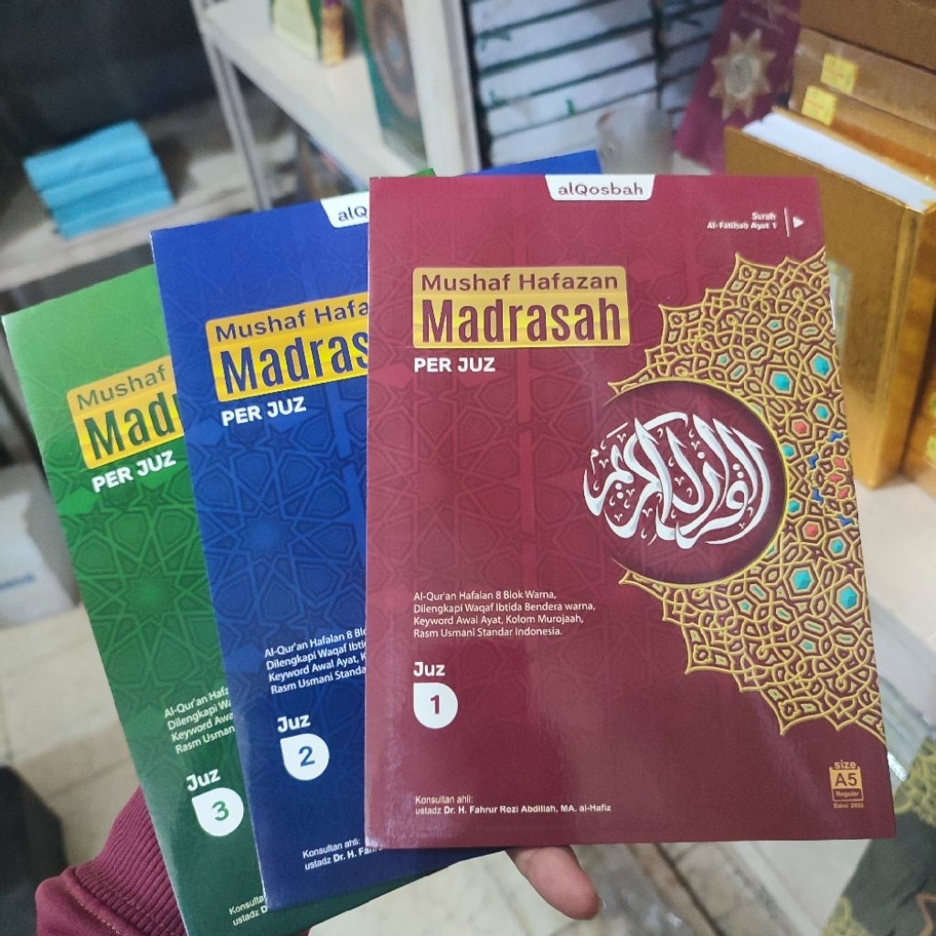Alquran Perjuz Hafazan Tajwid Warna Ukuran A5 - Mujazza Hafazan Tajwid Warna A5