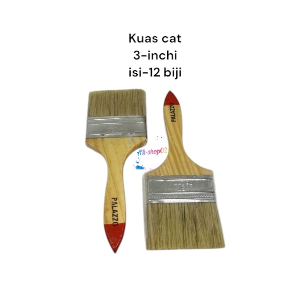 

kuas cat 3-inchi / isi 12-biji