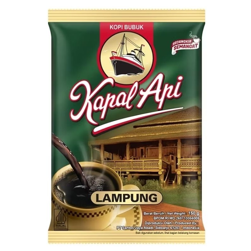 

KAPAL API KOPI BUBUK LAMPUNG 150 G - KOPI HITAM