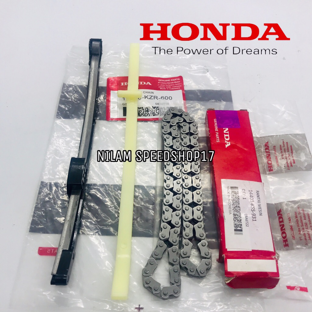PAKET RANTAI KETENG+KARET TENSIONER HONDA VARIO 125 FI OLD VARIO 125/150 LED OLD PCX 150 VARIO 125/1