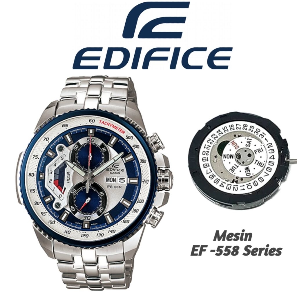Mesin Original untuk Jam Tangan Casio Edifice Type EF-558 Series