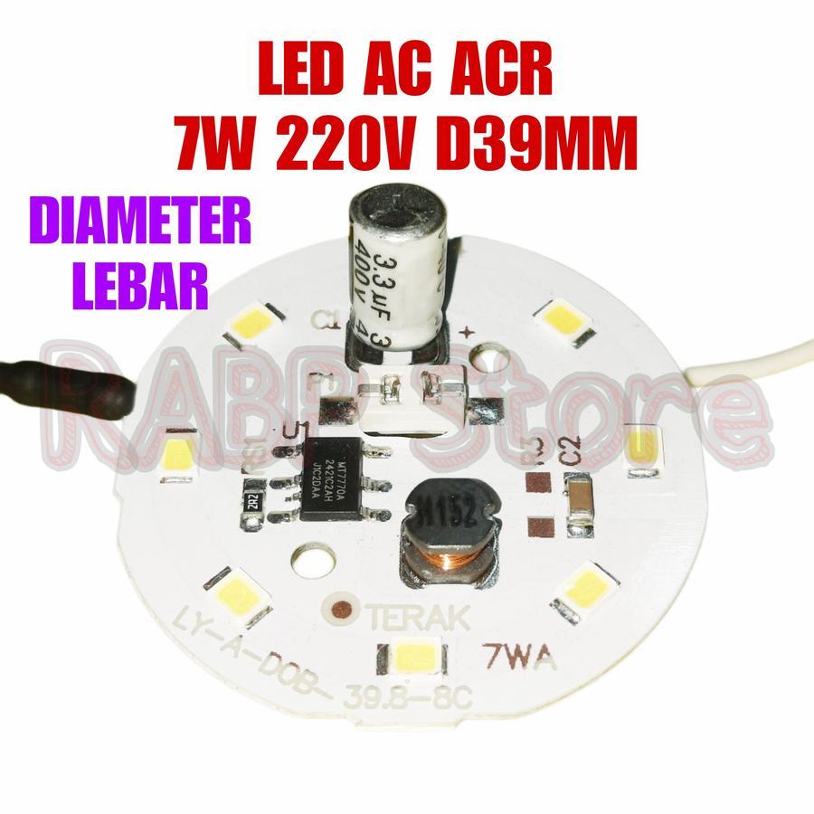 PCB LED AC ACR 7W PCB LEBAR 220V DIAMETER 39MM PCB LED AC TERAK 7W 220V DOB