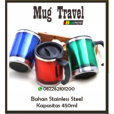 Mug/Gelas/Cangkir Stainless Insert Paper Custom