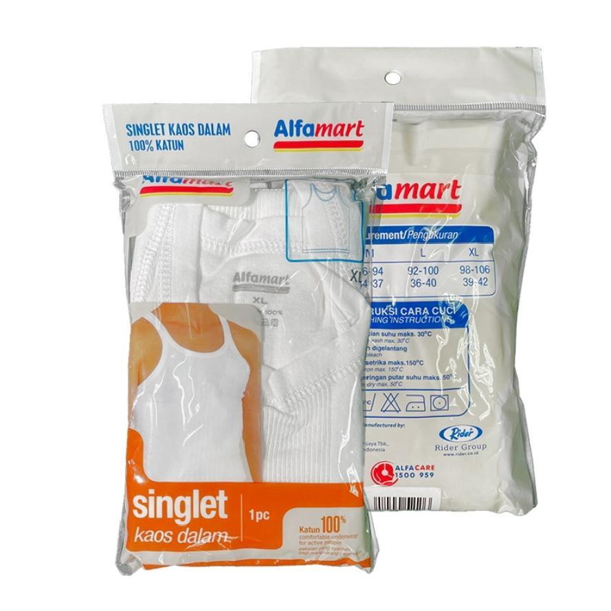 Alfamart / Scorlines Singlet Kaos Dalam Putih XL