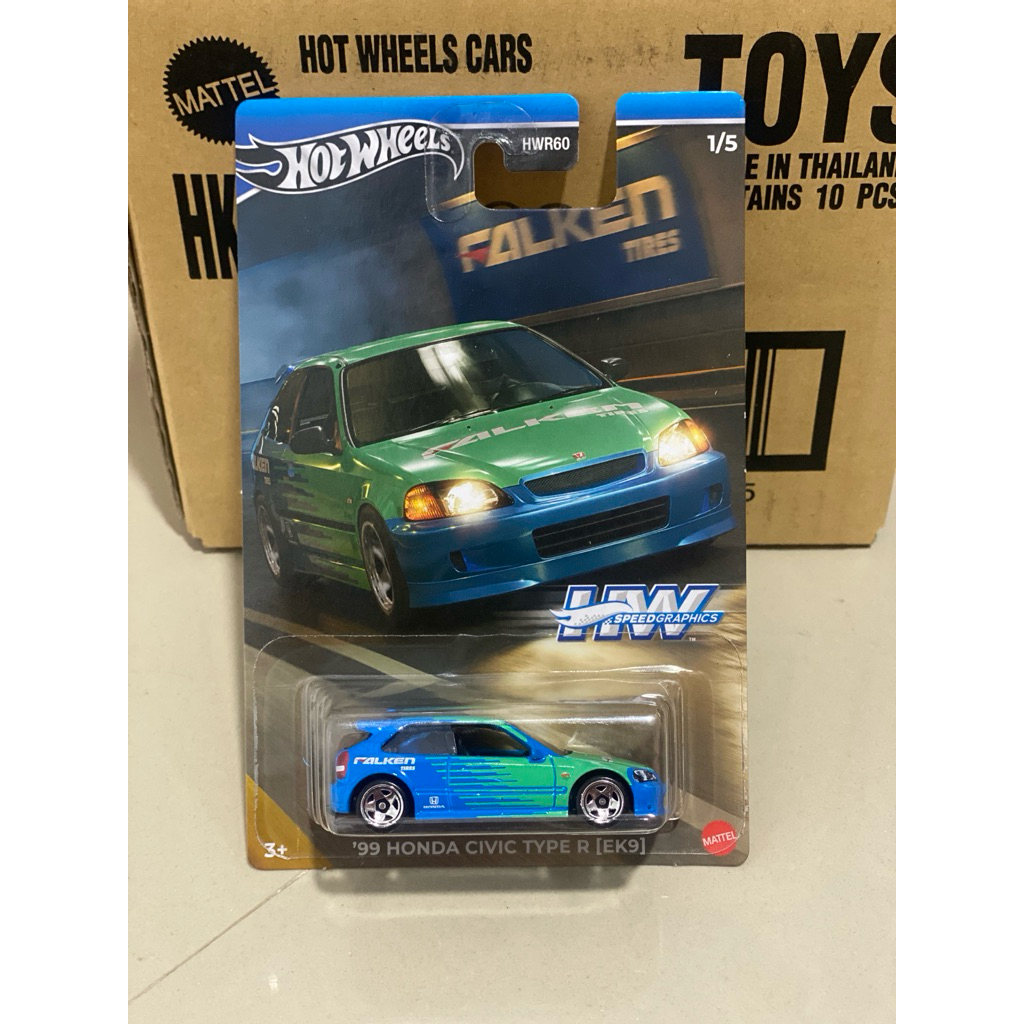 hot wheels civic ek9 type r falken
