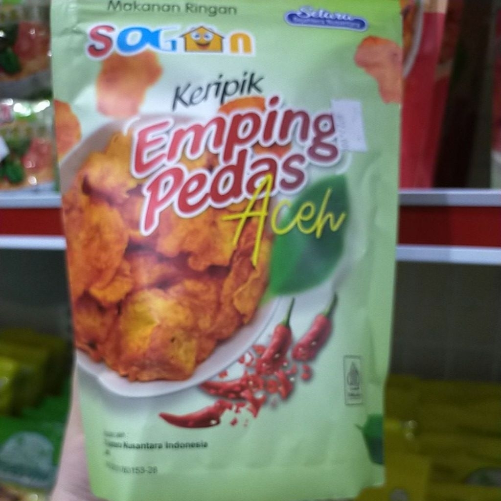 

Emping pedas aceh sogan