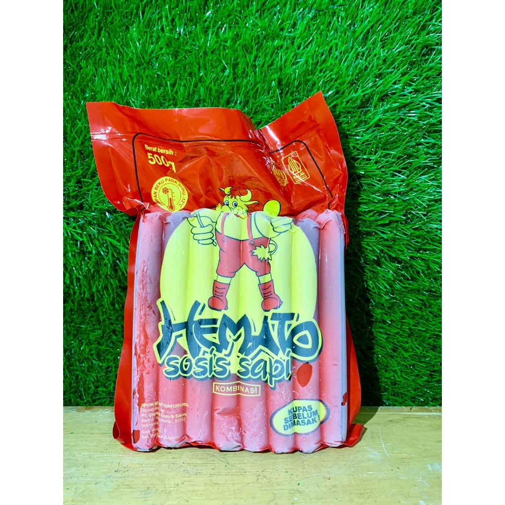 

Hemato Sosis Sapi Kombinasi Berat Bersih 500g