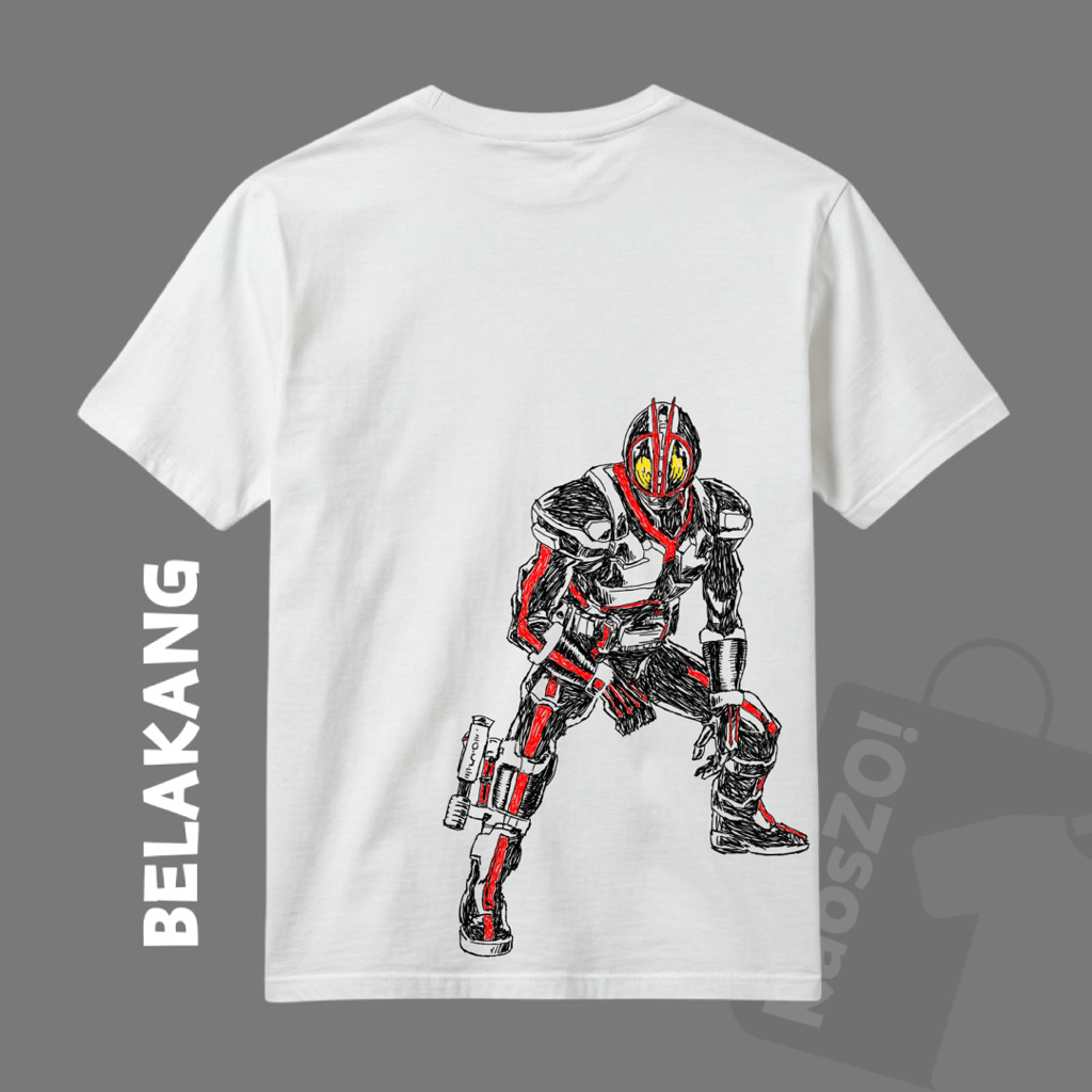 KAOSZO - Streetwear T-Shirt - Kamen Rider Series - Kaos Kamen Rider 555 Faiz - MK013
