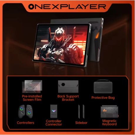 New OneXPlayer X1 Pro Onexconsole 10.95 Inch AMD Ryzen™ AI 9 HX 370 Qculink Laptop Replaceble D-PAD 