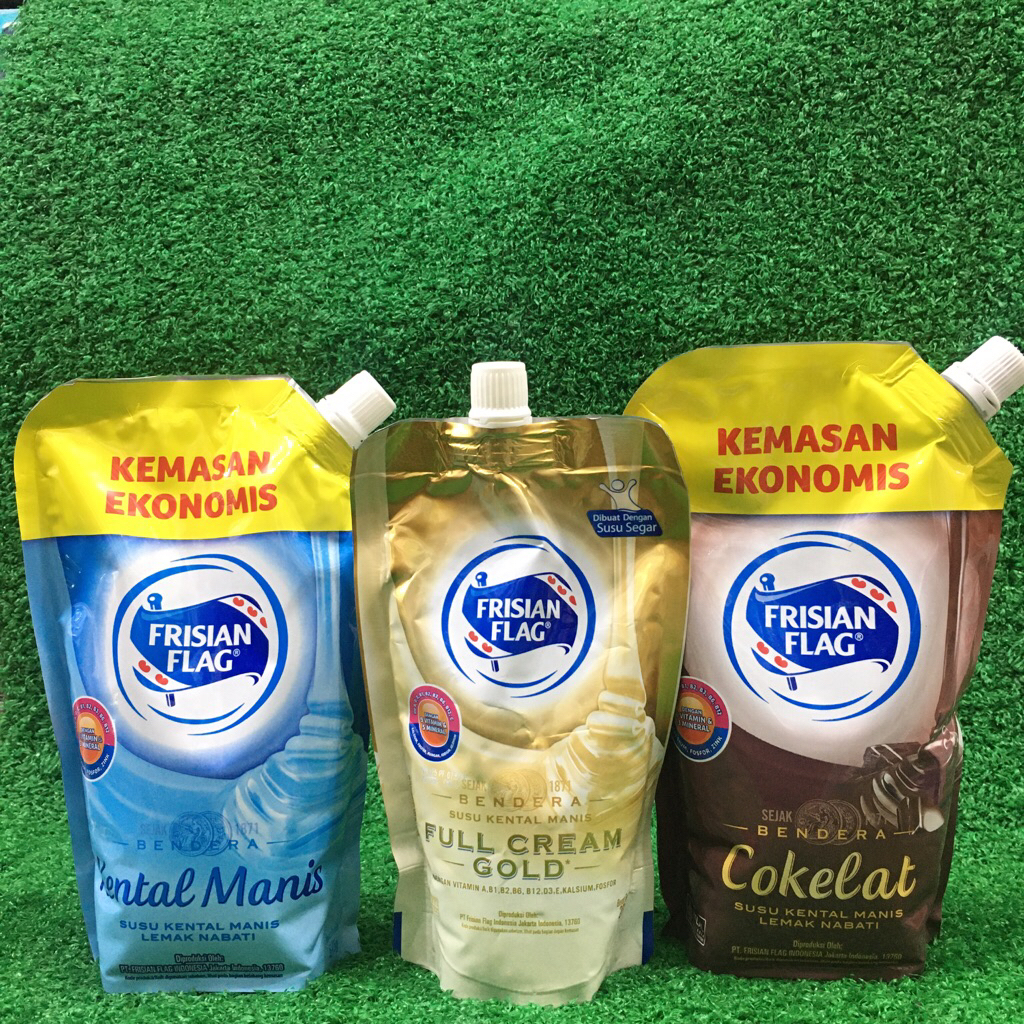 

Frisian Flag Pouch Condensed Milk Kemasan Ekonomis Susu Kental Manis Lemak Nabati Lokal HALAL