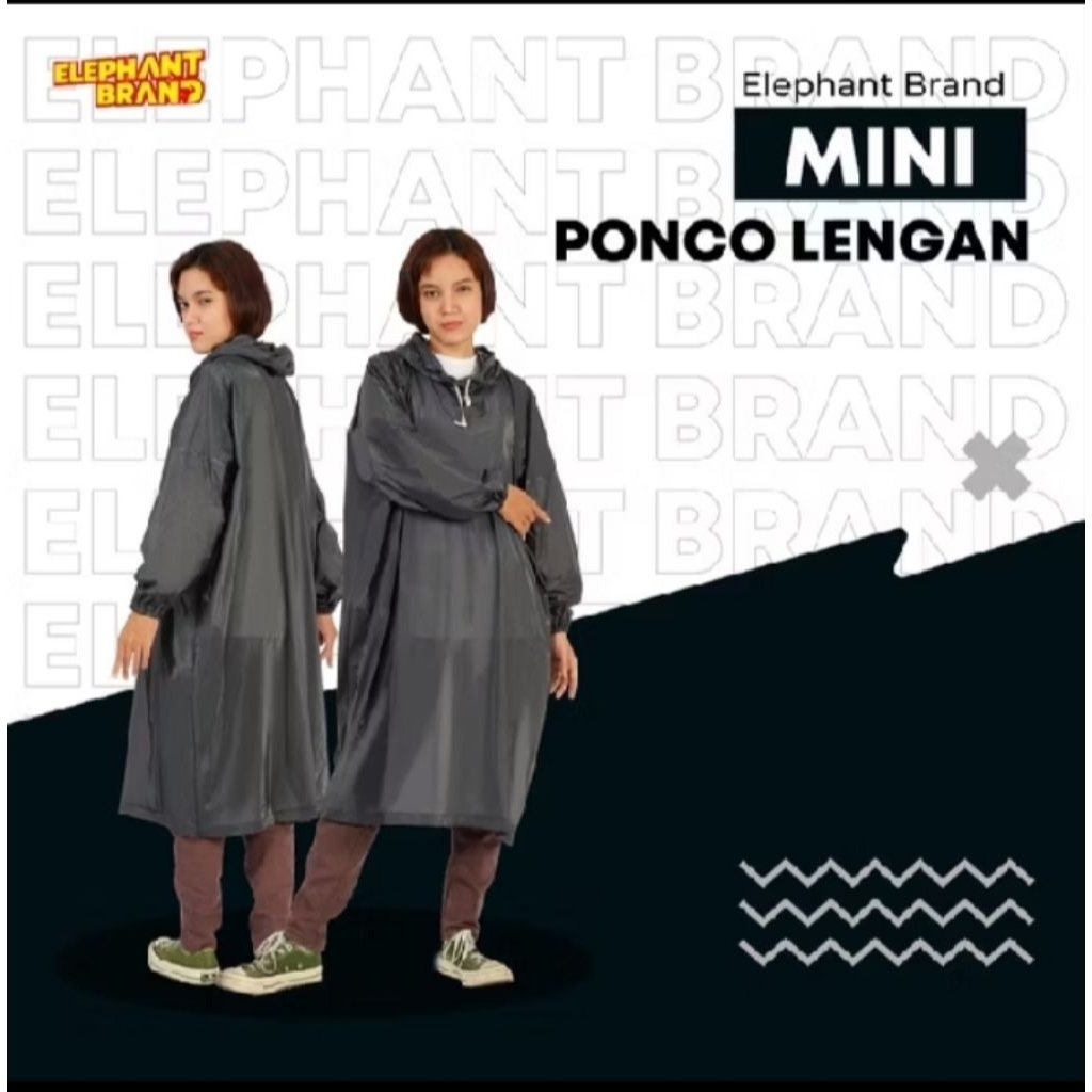 Jas Hujan Terusan Mini Elephant brand