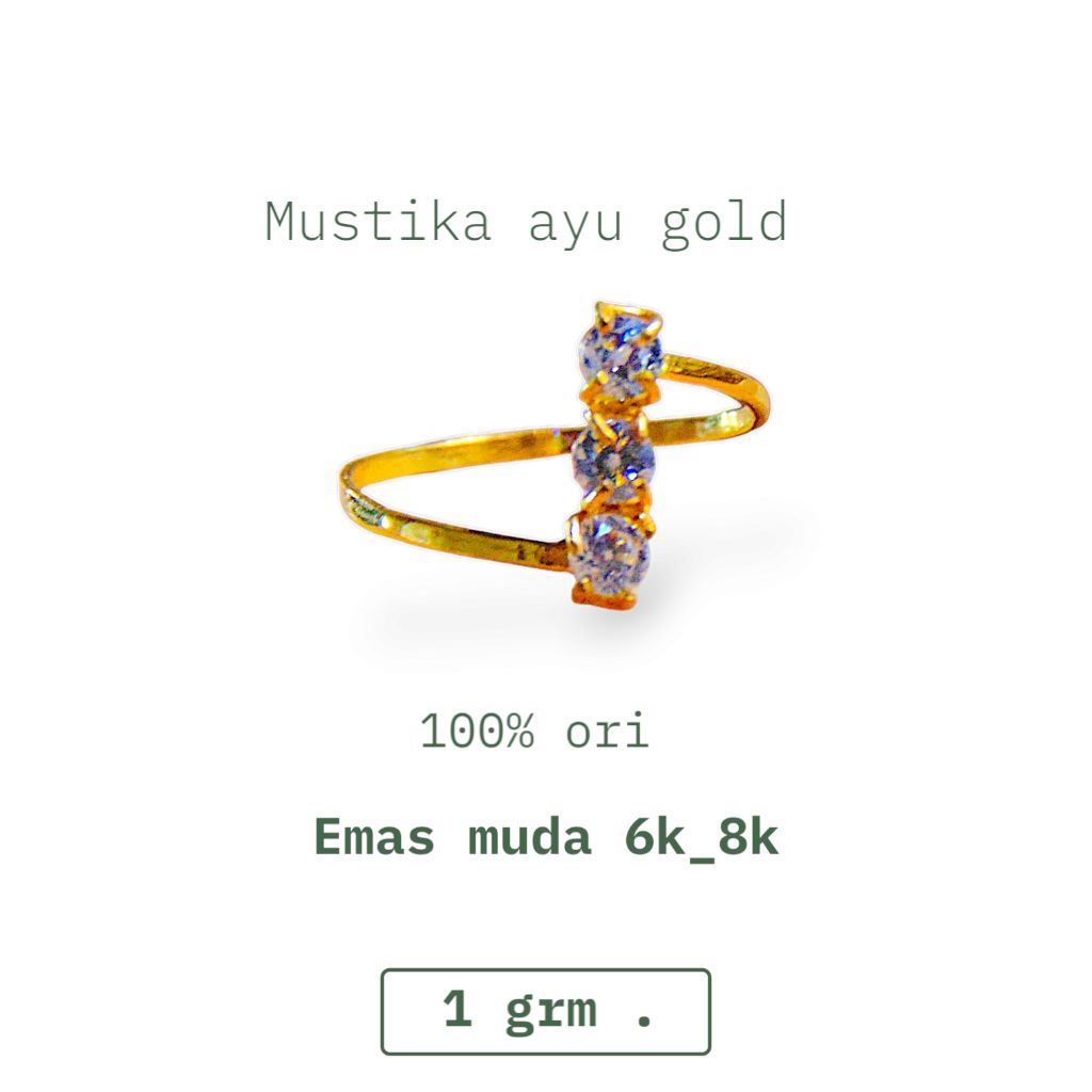 Cincin Aurel Emas Muda Kadar 300