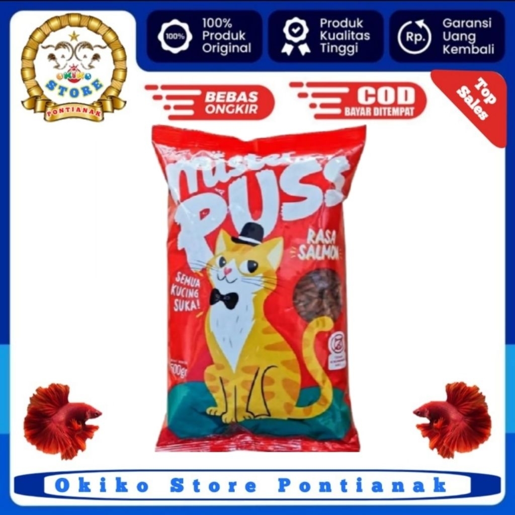 makanan kucing mr puss 500g Dry Cat Food