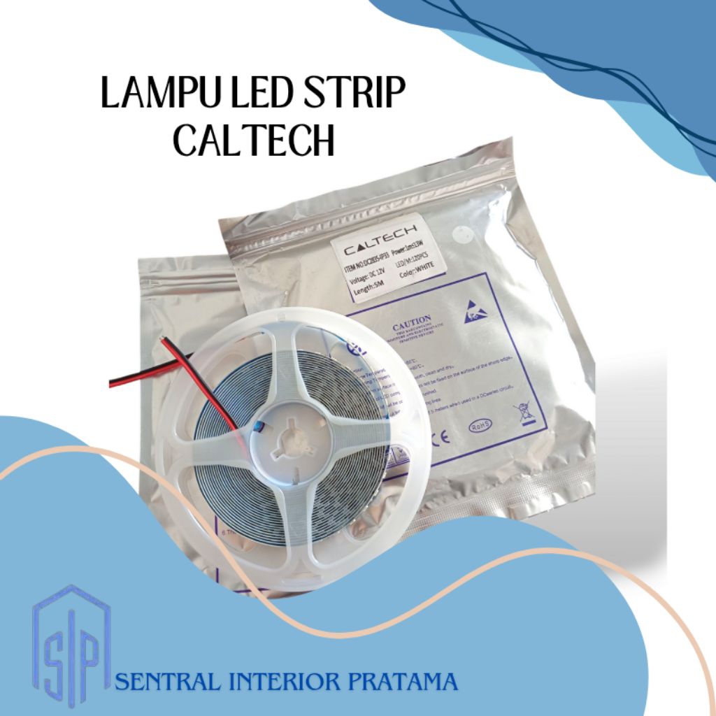 LAMPU LED STRIP CALTECH // WARM WHITE & WHITE 5 METER