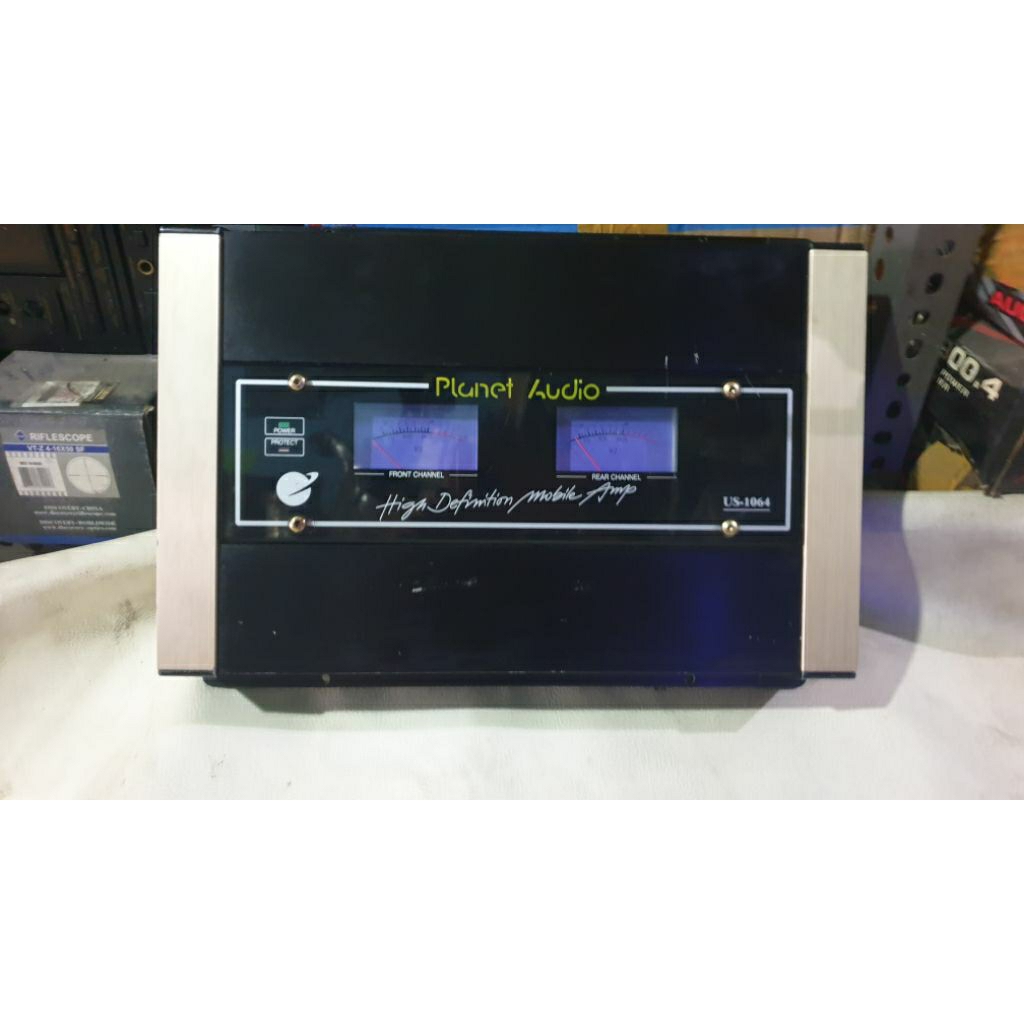 power amplifier mobil 4channel planet audio us-1064 second bekas normal siap pakai