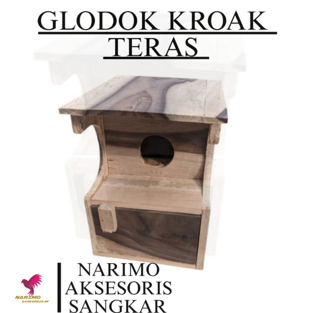 Glodok kroak teras Lovebird rumah parkit tempat sarang ternak breeding koloni bertelur