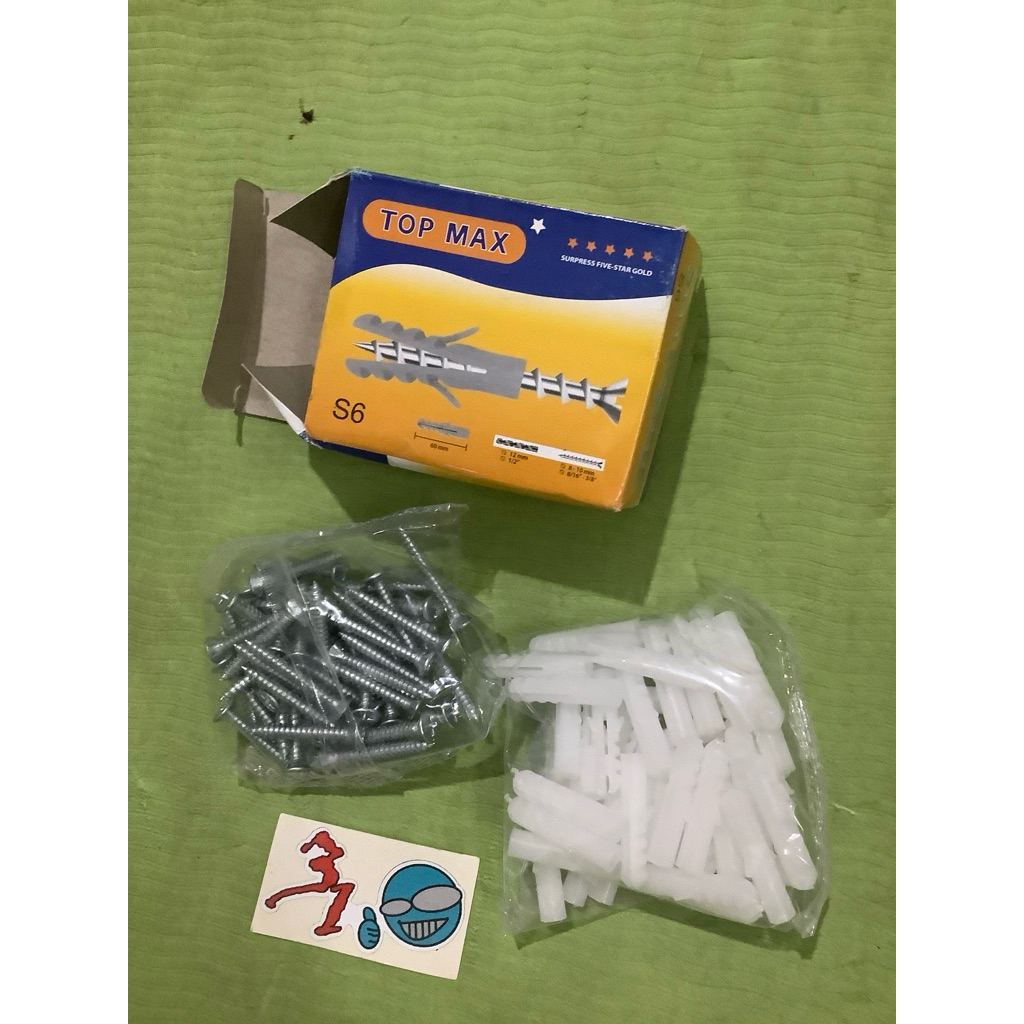 sekrup fiser sekerup viser s6 +-50pasang