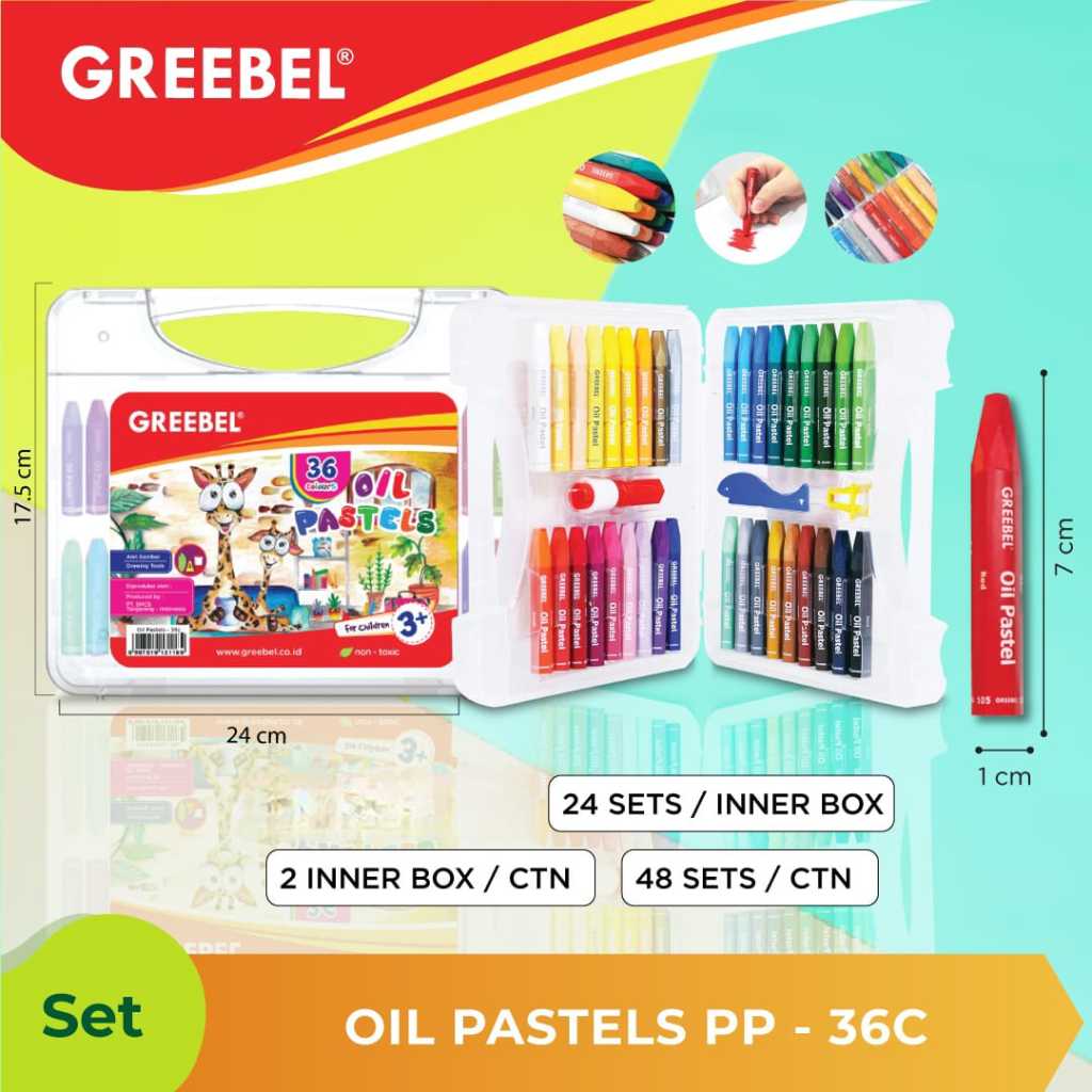 

OIL PASTEL 36 WARNA PP GREEBEL