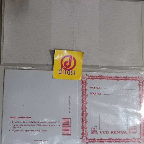 SAMPUL CASE CD/DVD RENTAL KEMBANG - DISASS JOGJA