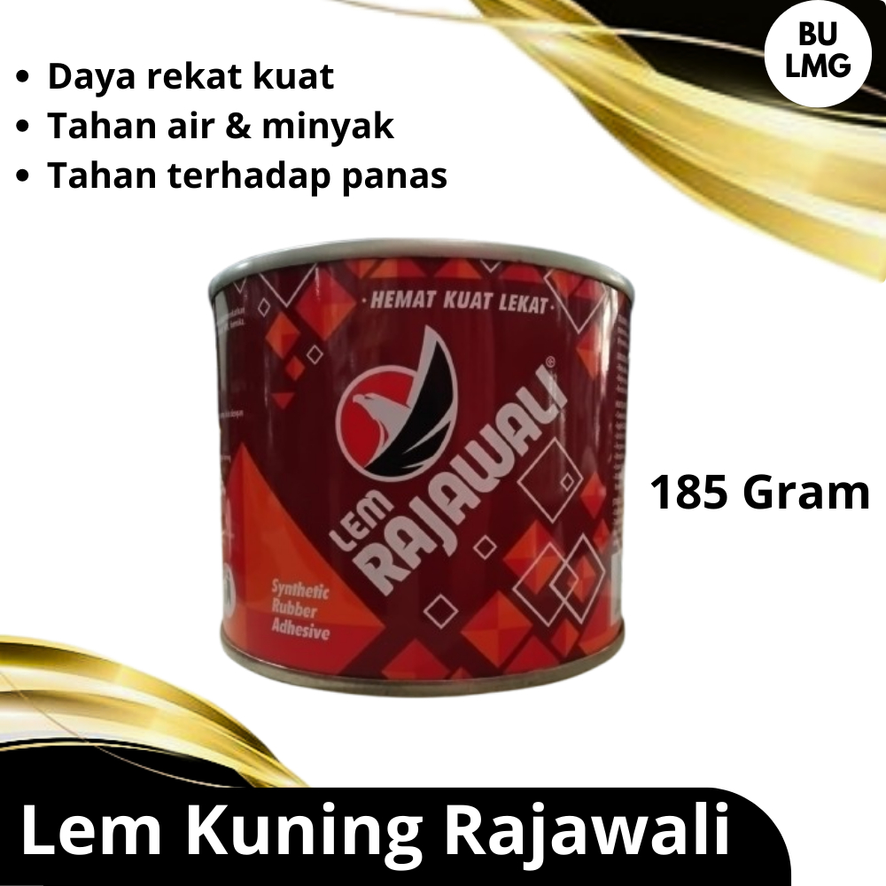 Lem Rajawali Kaleng Kemasan 185 gram || Lem Kuning Serbaguna