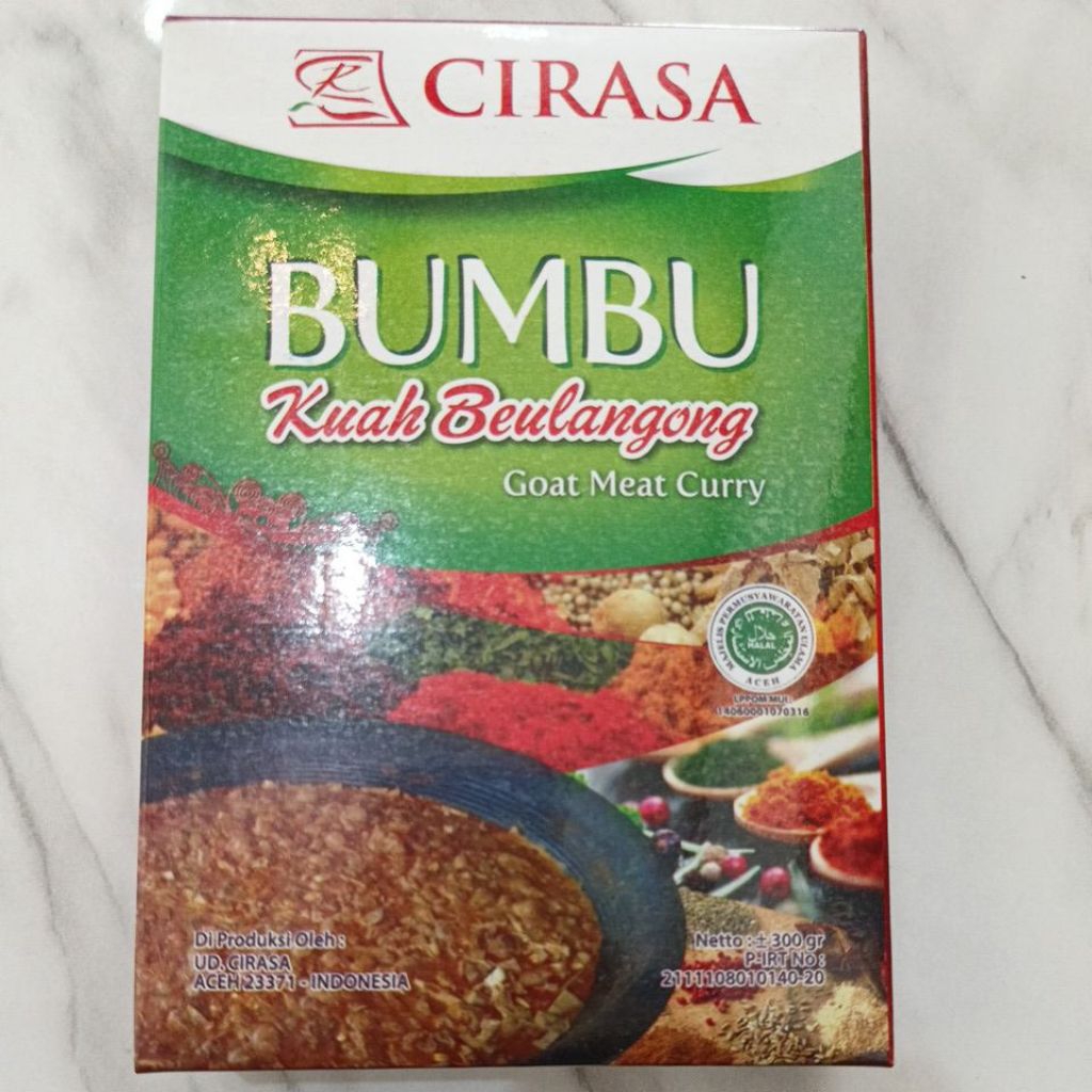 

Bumbu Kuah Beulangong, CIRASA