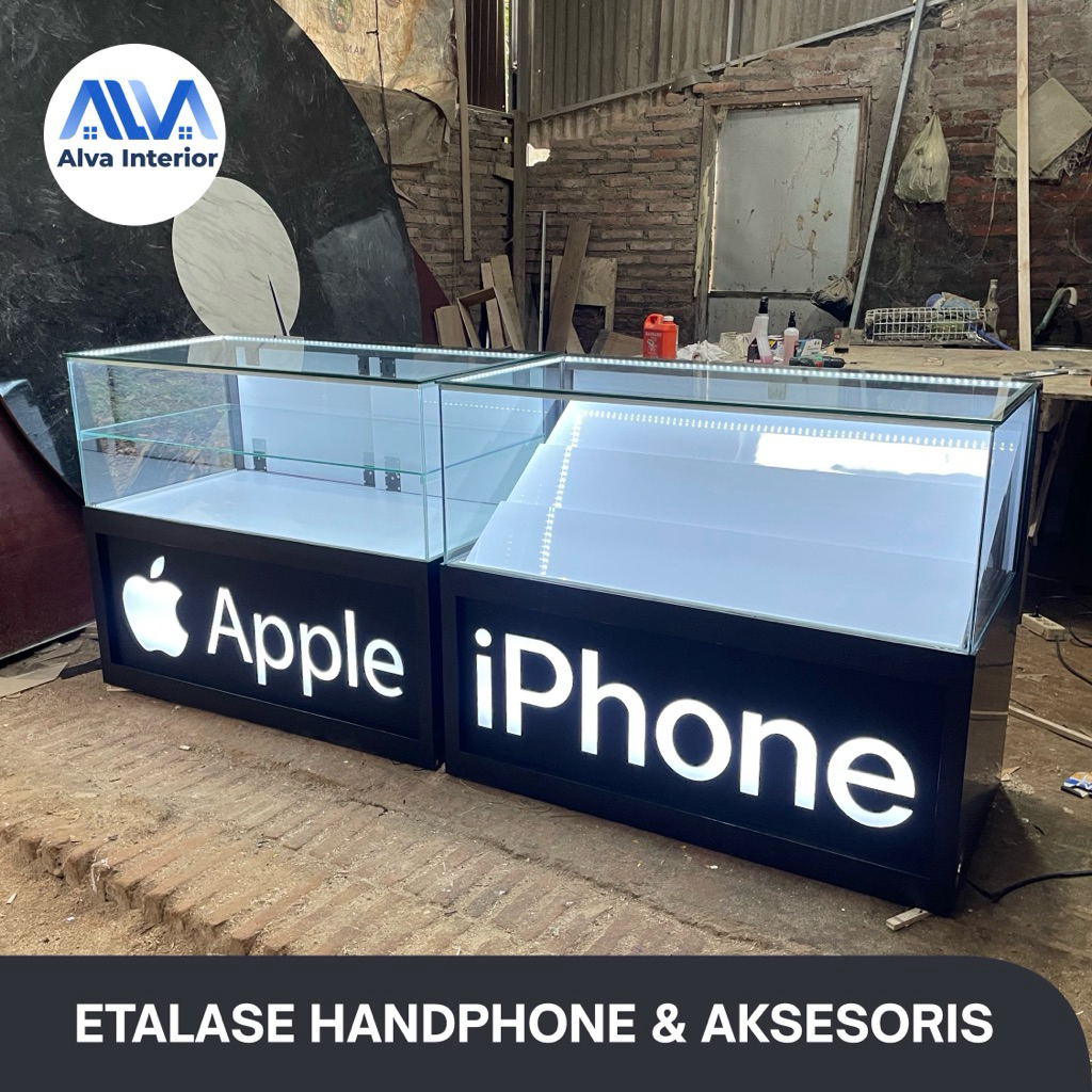 Etalase display hp iphone/samsung/oppo/vivo