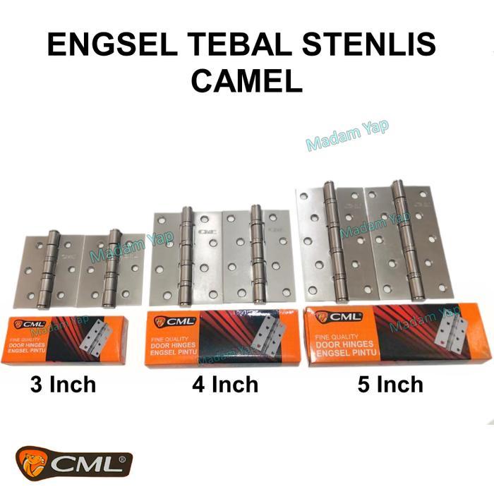 Engsel Tebal Stenlis Stainlis 3 4 5 Inch CML Pintu Jendela Anti Karat Termurahh