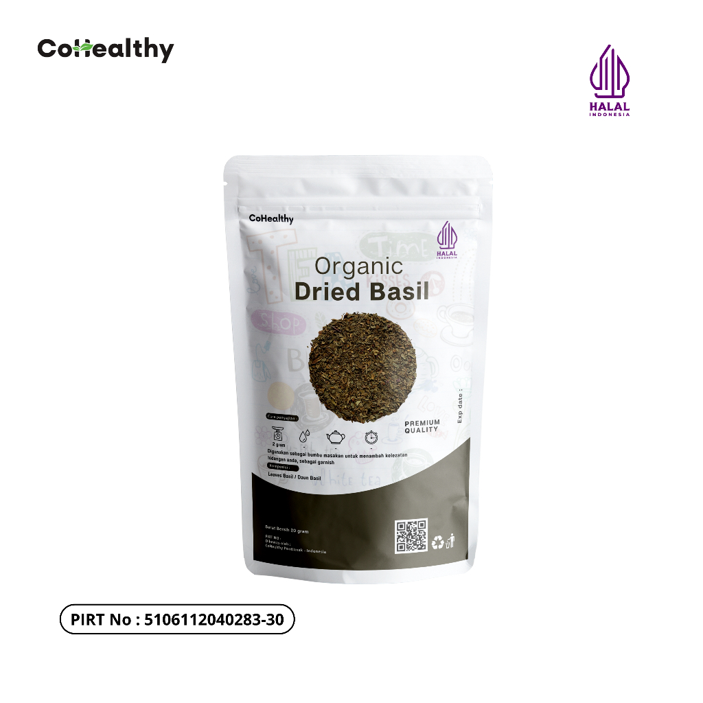 

Dried Leaves Basil Daun Basil Kering Organik