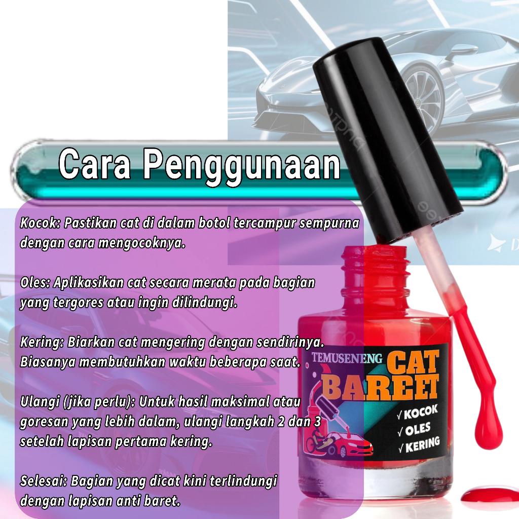 Sanstore05 Cat Oles Hijau Tua Metalik Pengilang Baret Lecet Mobil Praktis Scratch Remover 09630