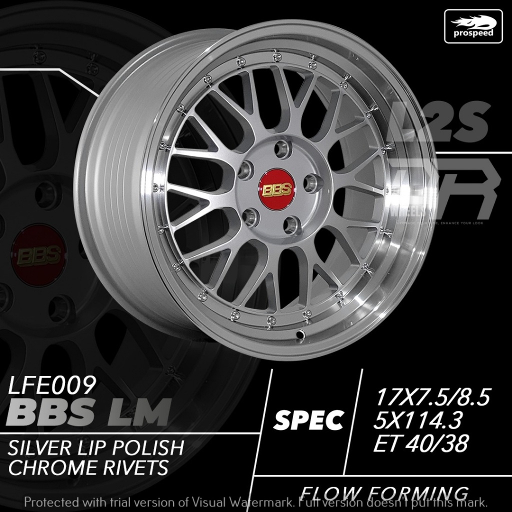 Velg mobil model BBS celong ring 17 hole 5x114,3lebar 7,5/85 hole 5x114,3 et40/38