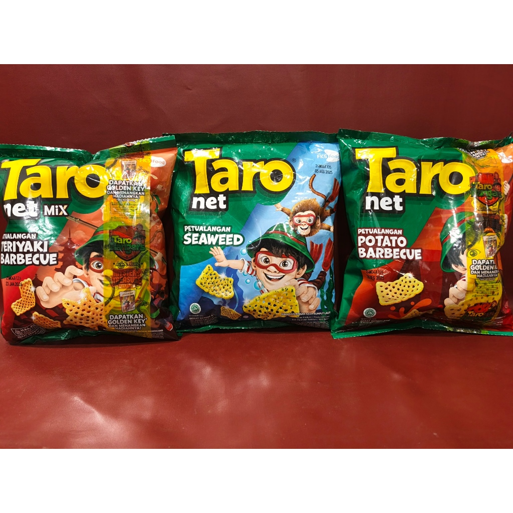 

Taro Net Petualangan Makanan Ringan 62g - Seaweed | Potato Bbq | Teriyaki Bbq