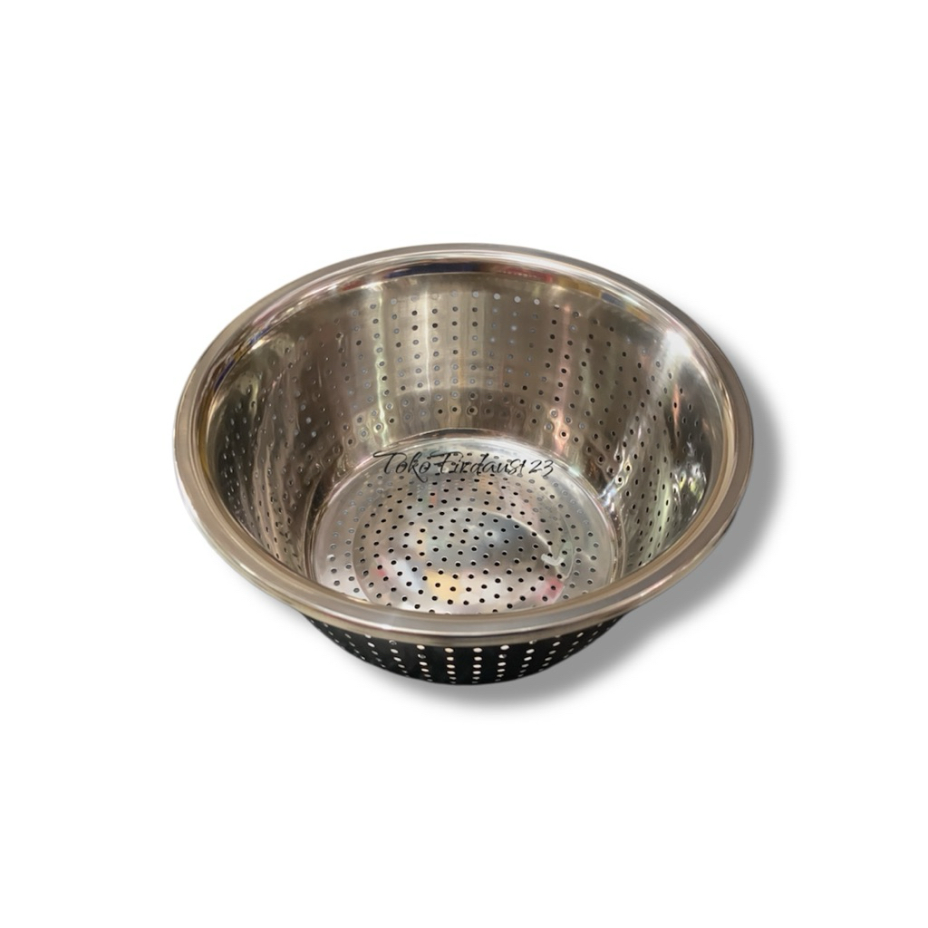 baskom bolong stainless stell baskom lubang baskom cuci beras sayur stainless premium