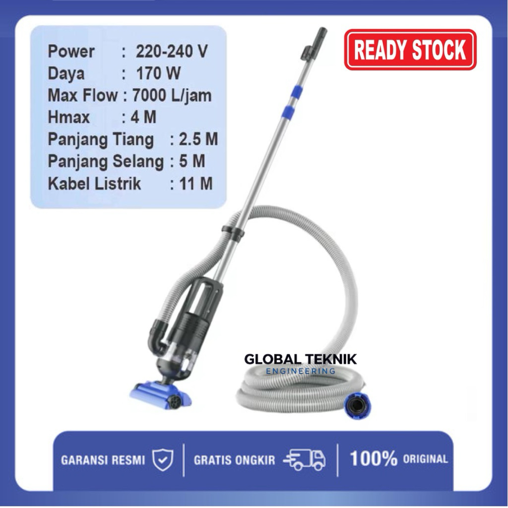 Vacuum Pump Pembersih Kolam Ikan Dan Kolam Renang Blagdon Vacum Portable