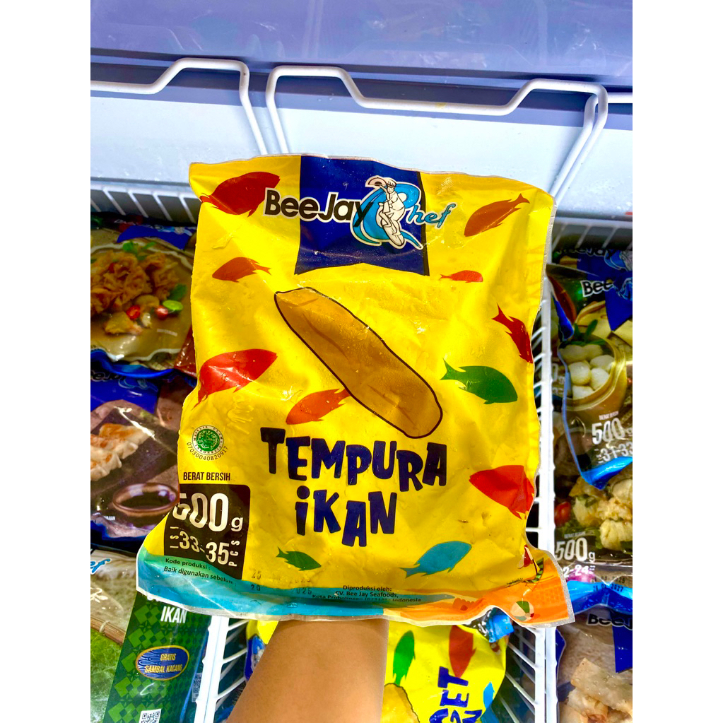 

Tempura Ikan 500gr BeeJay ( isi 33-35 pcs ) / Tempura ikan frozen