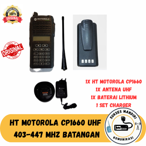 HT Motorola CP 1660 UHF 403 Second Original HT Motorola Murah