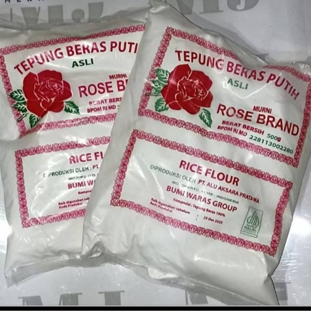 

Tepung beras putih / tepung rose brand 500 gr / tepung beras rose brand