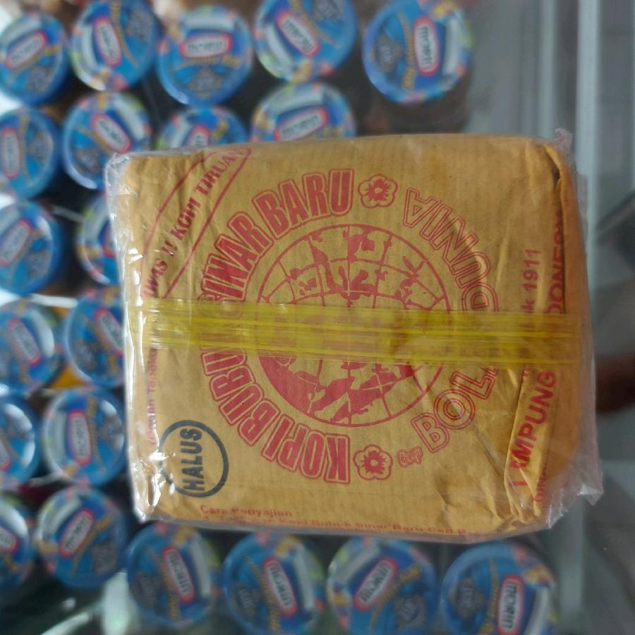 

Kopi Lampung Cap Bola Dunia 250 Gram Robusta Bubuk Halus Kasar Coffee Lampung Sinar Baru Cap Bola