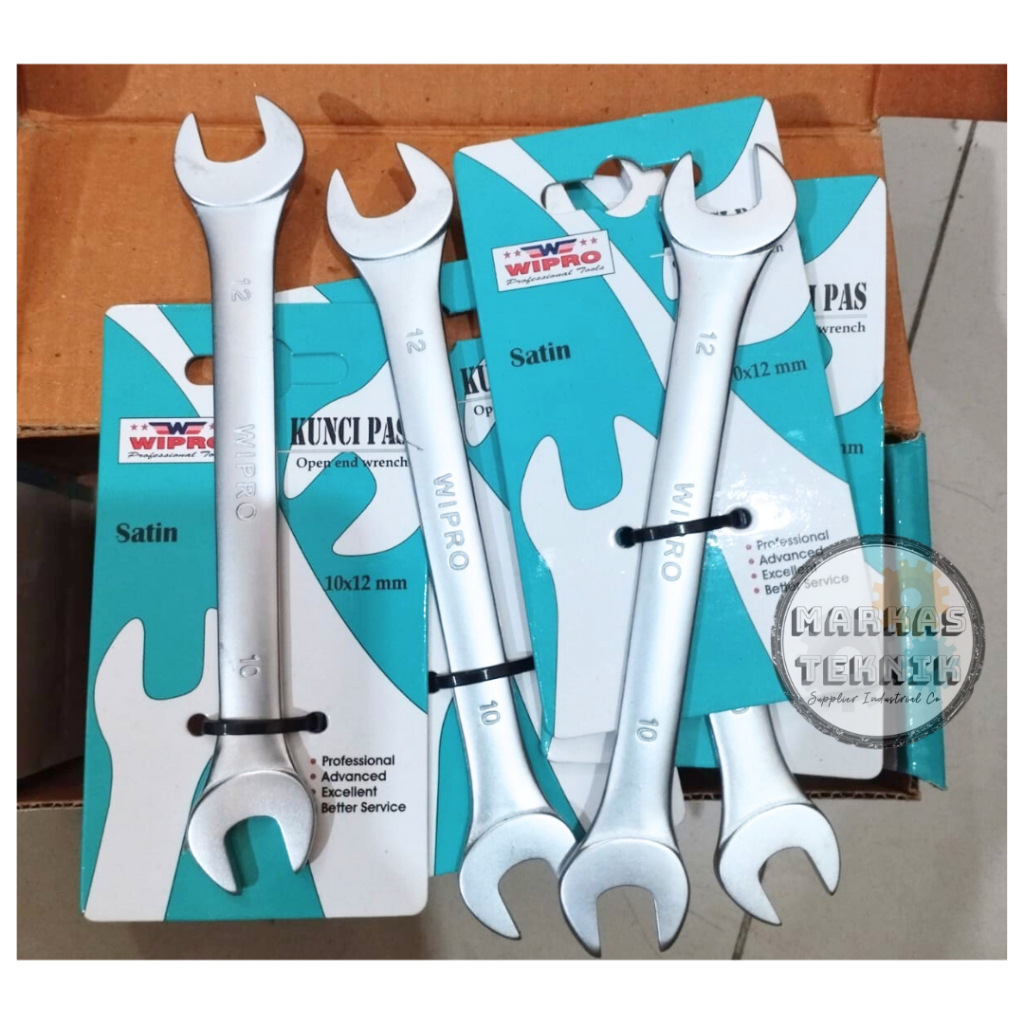 WIPRO Kunci Pas 10x12mm Satin CRV - Kunci Pas 10 X 12 MM WIPRO