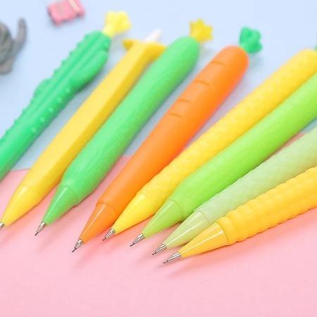 

JHM Pensil Mekanik Bentuk Sayuran Mechanical Pencil Vegetables Aesthetic Fancy Wortel Corn Alat Tulis Anak Sekolah Murah