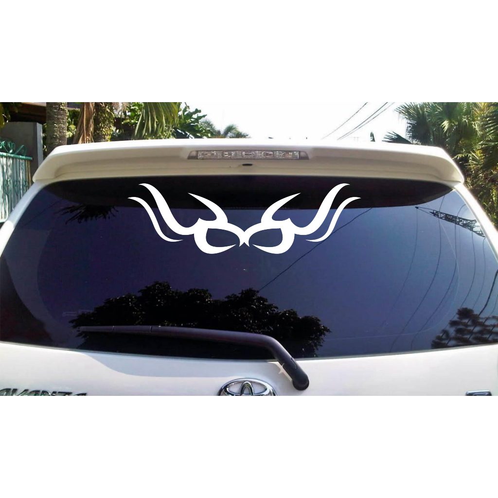 Stiker kaca belakang mobil.STICKER TRIBAL ukuran 60cmx20cm CODE 21