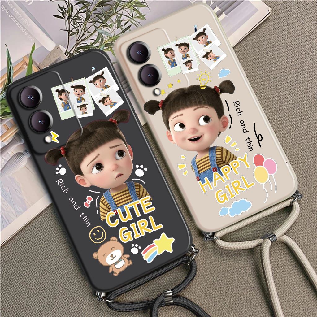 Case Macaron Tali  Motif  For All Type Handphone Samsung A12 a22 a54 a53 a72 a71 a51 a14 a13 a52 a02