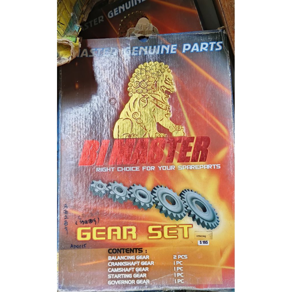 GIGI GEAR SET MESIN DONGFENG TIPE S195 BI MASTER