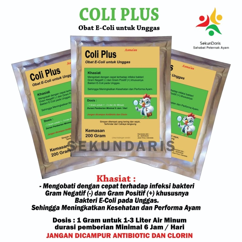 Obat Ayam - Coli Plus - Obat Coli Ayam Mencret
