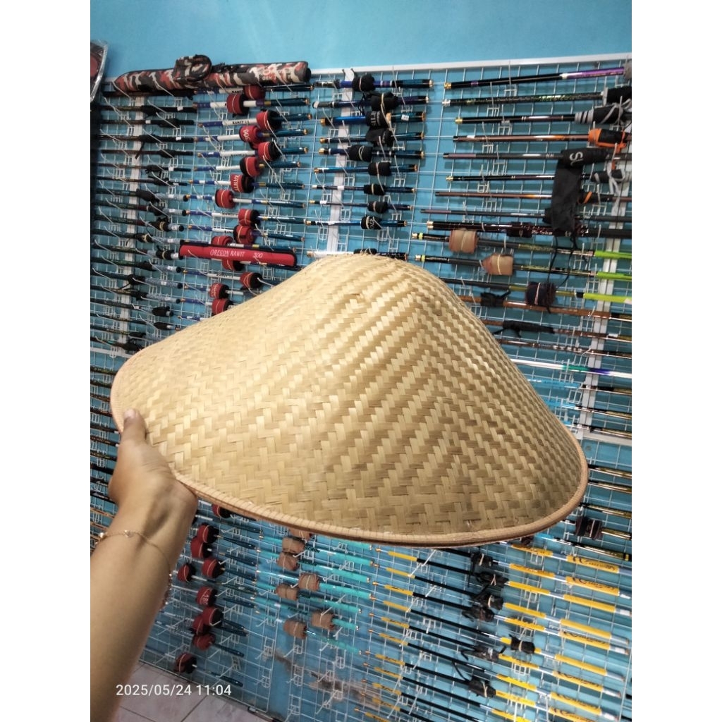 TOPI CAPING JUMBO 51 CM TOPI PETANI BESAR RAPI