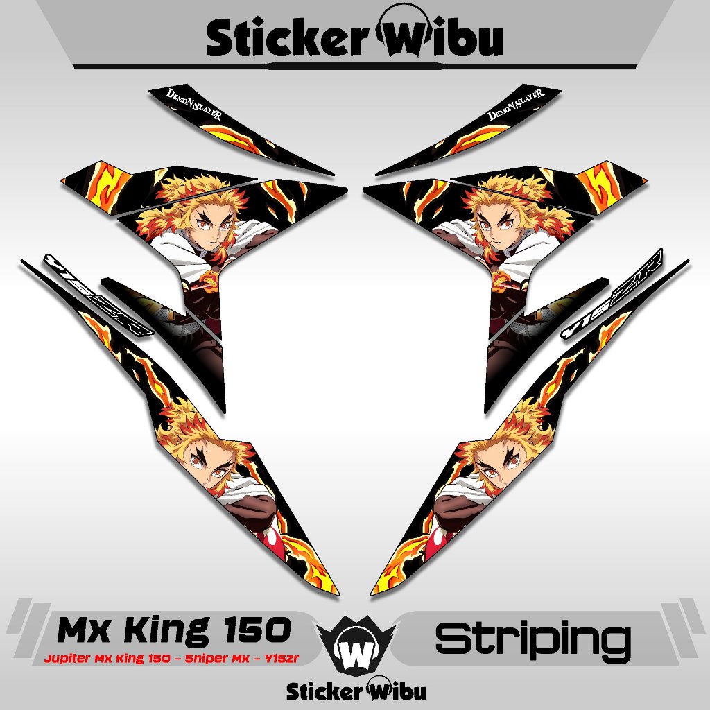 STRIPING MX KING 150 / 6 / STIKER MX KING / VARIASI / EXCITER 150 / MX KING / ORI / JUPITER MX KING