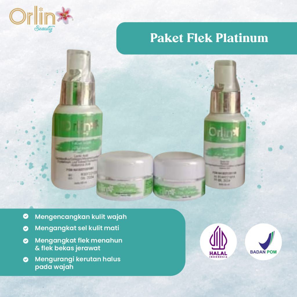 ORLIN BEAUTY / PAKET FLEK PLATINUM/ PAKET ACNE HEMAT/ PAKET WHITENING PLATINUM