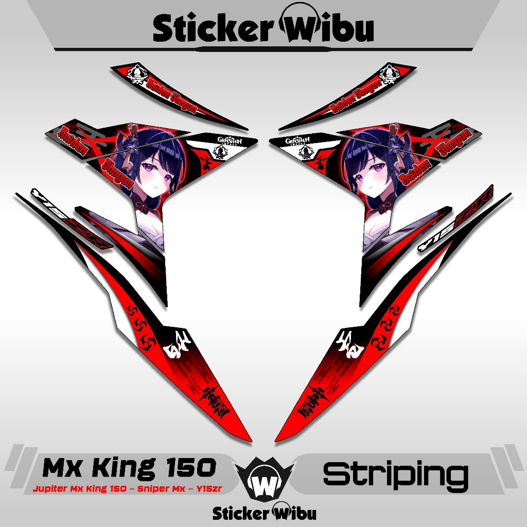 STRIPING MX KING 150 / 18 / STIKER MX KING / VARIASI / EXCITER 150 / MX KING / ORI / JUPITER MX KING