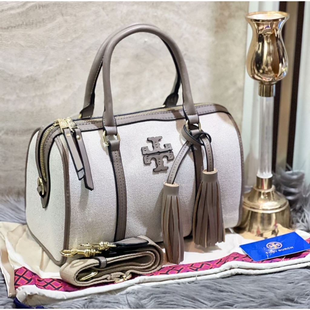 Tas Branded Import Premium Wanita II Tory Burch Thea Satchel Handbag Uk25cm (No box)